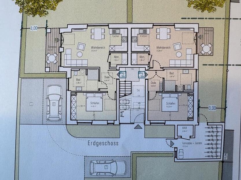 Vreden, 60m2 Wohnung mit Garten zimmer