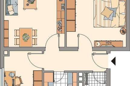 Wohnung zum Mieten in Gelsenkirchen 439 € 58.37 m²