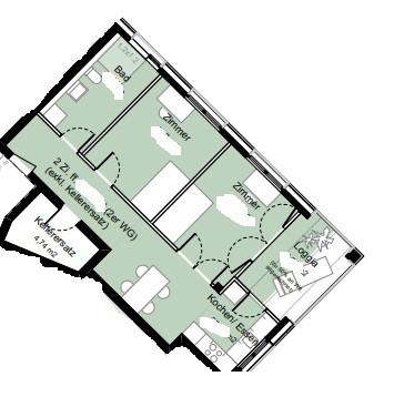 Top 2-Zimmer neubau Wohnung mit großen Balkon 2 zimmer