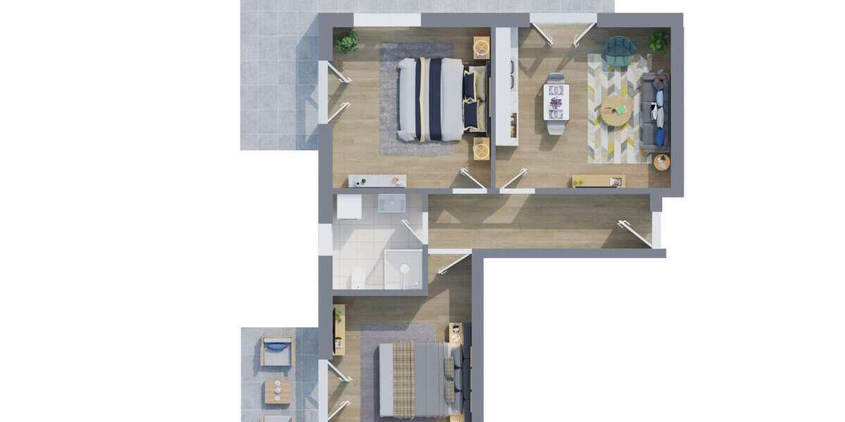 Etagenwohnung Scharbeutz - 3 Zimmer, 87 m&sup2;, 1.740&euro; | Angebot:26151822