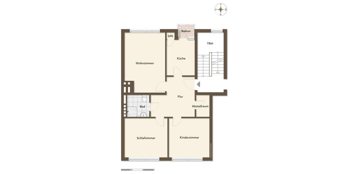 Etagenwohnung Bremerhaven Lehe - 3 Zimmer, 70 m&sup2;, 499&euro; | Angebot:24952933