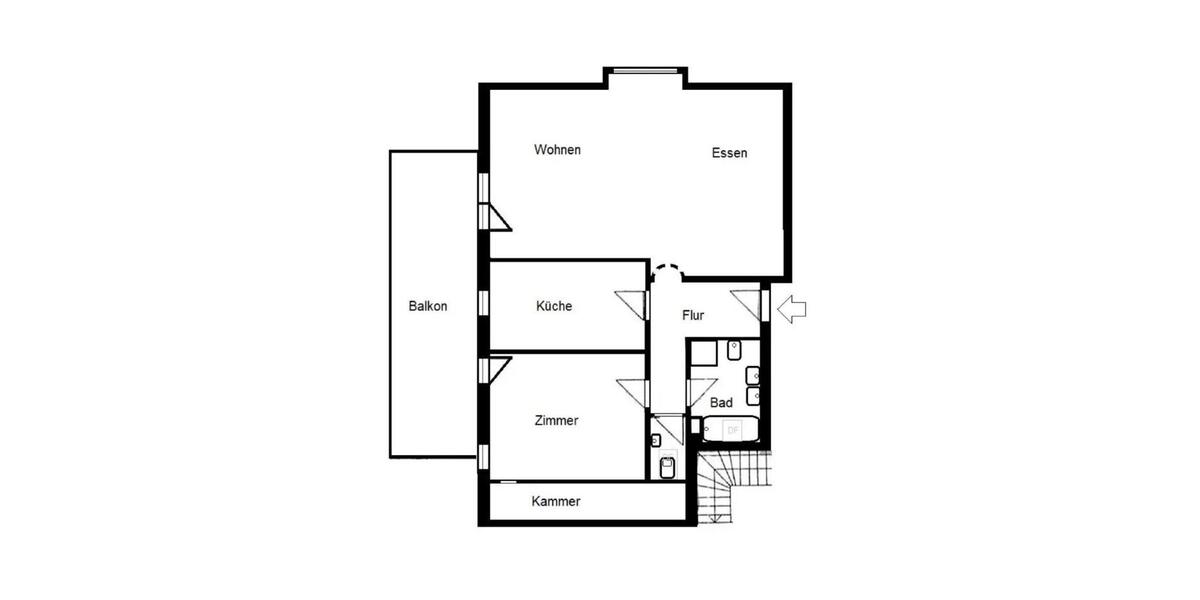 Dachgeschoßwohnung Bad Wörishofen - 2 Zimmer, 91 m&sup2;, 1.069&euro; | Angebot:24522987