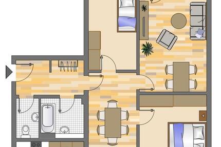 3-Zimmer-Wohnung in Düsseldorf Hassels