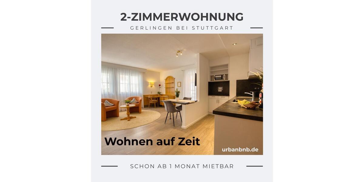 Wohnen auf Zeit Gerlingen - 2 Zimmer, 52 m&sup2;, 1.250&euro; | Angebot:26219709