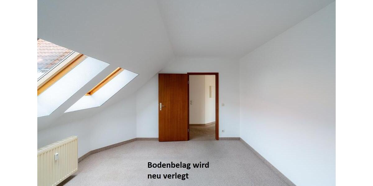 Moderne Dachgeschosswohnung mit sonnigem Westbalkon in zentraler Lage von Pulsnitz 3 zimmer