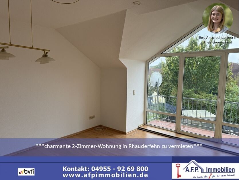 ***Charmante 2-Zimmer-Wohnung in Rhauderfehn zu vermieten*** 2 zimmer