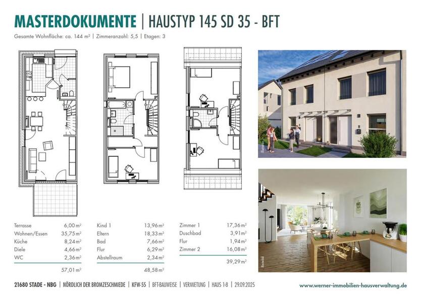 Erstbezug: 5,5-Zimmer REH in Stade· 145 m² · lichtdurchflutet & komfortabel · ab 0626 zu mieten! zimmer