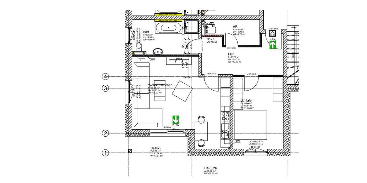 Etagenwohnung Groß Köris - 2 Zimmer, 72 m&sup2;, 1.080&euro; | Angebot:25900376