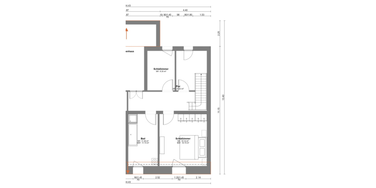 Dachgeschoßwohnung Freiberg - 4 Zimmer, 103 m&sup2;, 1.236&euro; | Angebot:25510951
