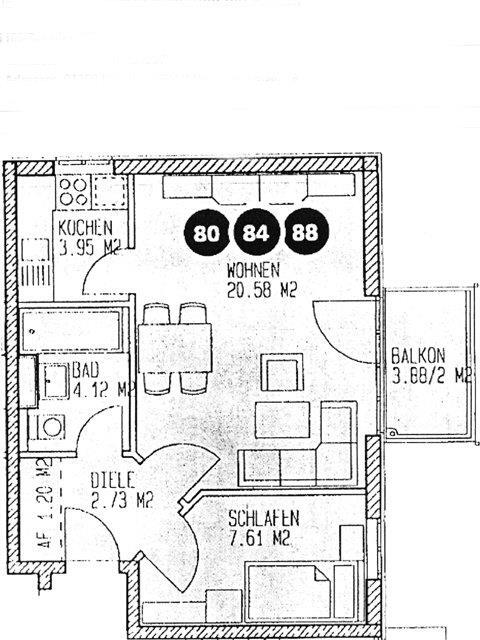 Klotzsche: Single-Wohnung mit Balkon und TG-Stellplatz 2 zimmer