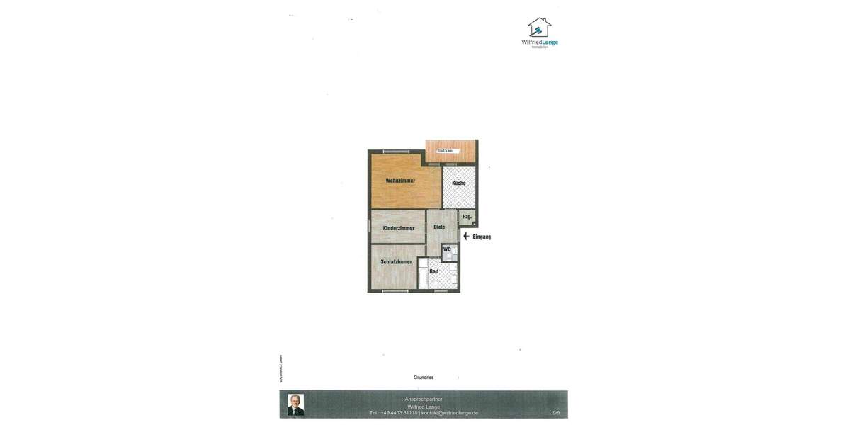 Etagenwohnung Rastede Rastede I - 3 Zimmer, 73 m&sup2;, 710&euro; | Angebot:25773655