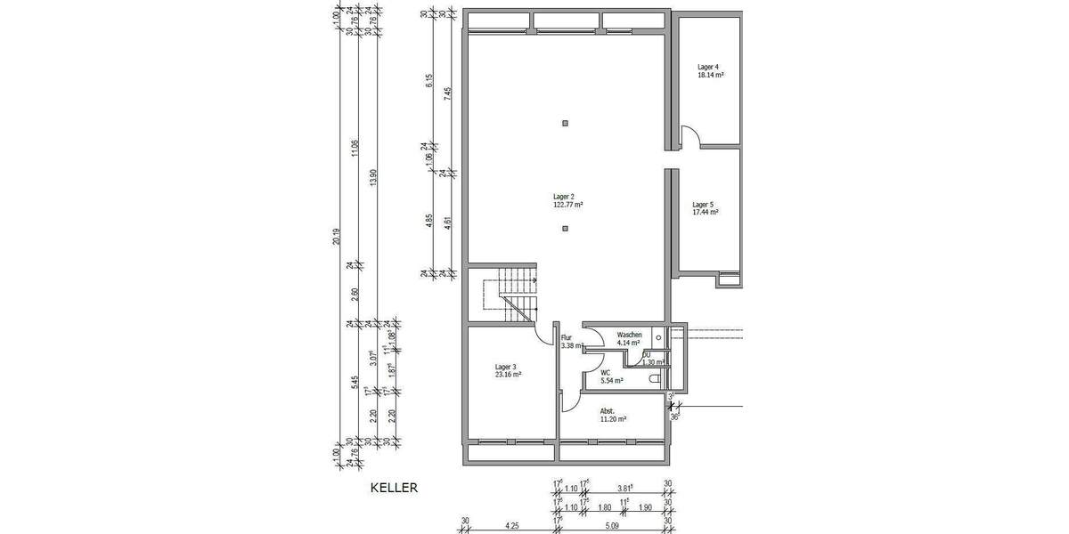 großzügige Büro- und Lagerräume mit 3 WC zimmer