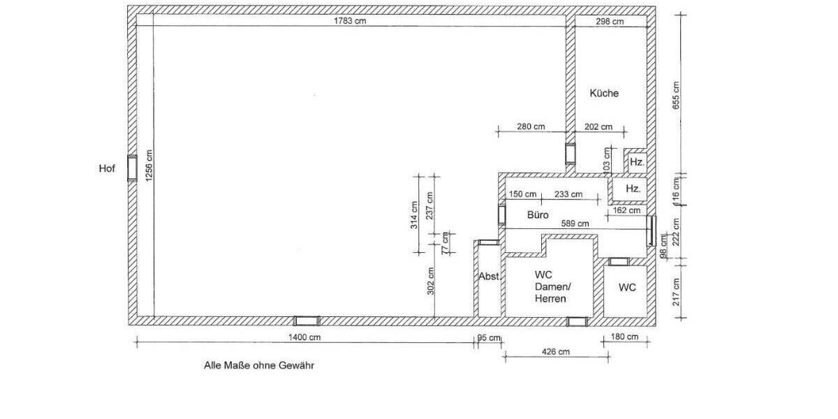 Gewerbeobjekt Güstrow - 2 Zimmer, 1.700&euro; | Angebot:25706196