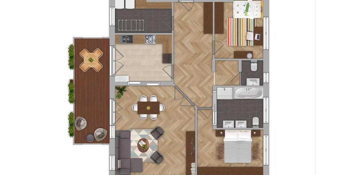 Etagenwohnung Syke - 3 Zimmer, 128 m&sup2;, 1.350&euro; | Angebot:26196669