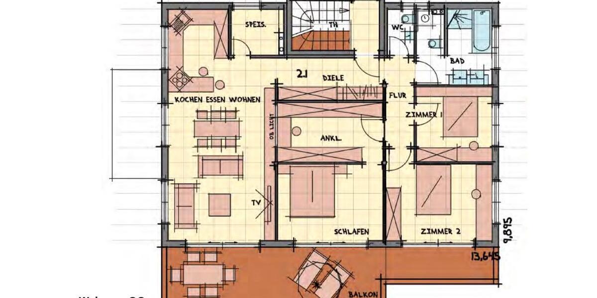 Etagenwohnung Allensbach - 4.5 Zimmer, 117 m&sup2;, 1.800&euro; | Angebot:26531661