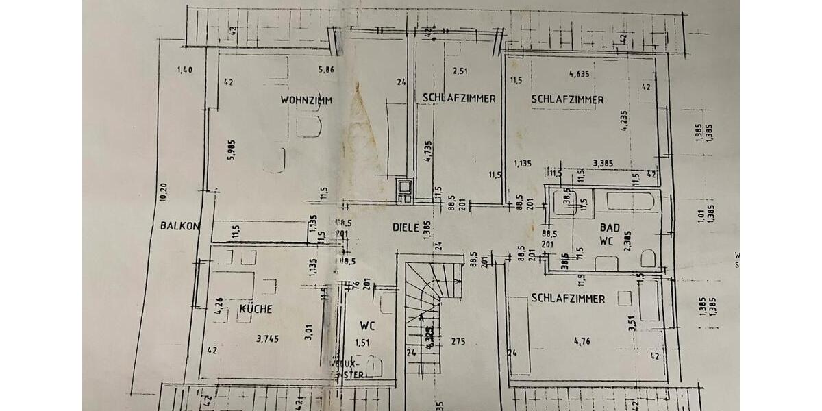 Etagenwohnung Harsewinkel - 4 Zimmer, 100 m&sup2;, 1.200&euro; | Angebot:24842453