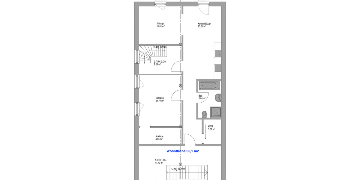 Etagenwohnung Südheide - 1 Zimmer, 65 m&sup2;, 496&euro; | Angebot:25869752