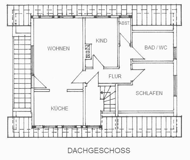 Dachgeschoßwohnung Espenau - 3 Zimmer, 80 m&sup2;, 800&euro; | Angebot:26444416