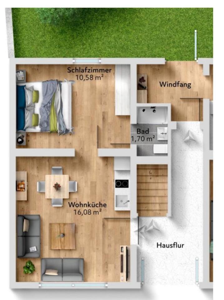 Wohnung Stendal 2- Zimmerwohnung Innenstadt Stendal