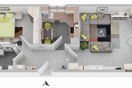 Wohnung Waldsassen - 2 Zimmer, 57 m&sup2;, 475&euro; | Angebot:26537144