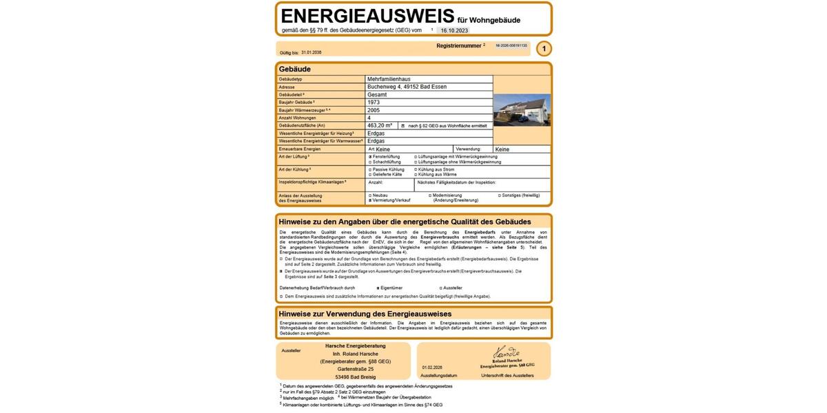 Etagenwohnung Bad Essen - 4 Zimmer, 96 m&sup2;, 560&euro; | Angebot:24391885