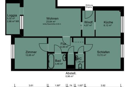 Wohnung Bremen Vegesack - 3 Zimmer, 75 m&sup2;, 900&euro; | Angebot:26036638