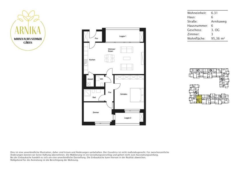 2 mietfreie Monate! Kompakte 3-Zimmer-Wohnung ab sofort verfügbar! zimmer