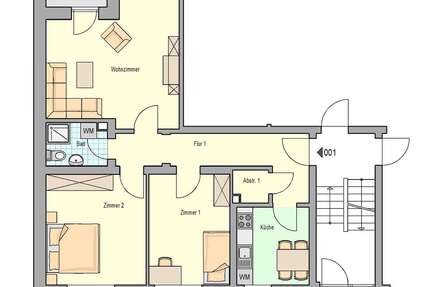 Wohnung Herzogenaurach - 3 Zimmer, 75 m&sup2;, 624&euro; | Angebot:27267487