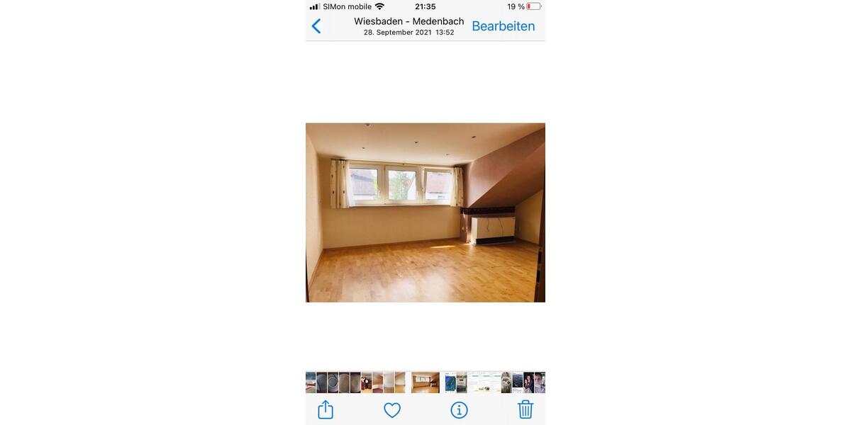 Dachgeschoßwohnung Wiesbaden Bierstadt - 2.5 Zimmer, 63 m&sup2;, 650&euro; | Angebot:24716517