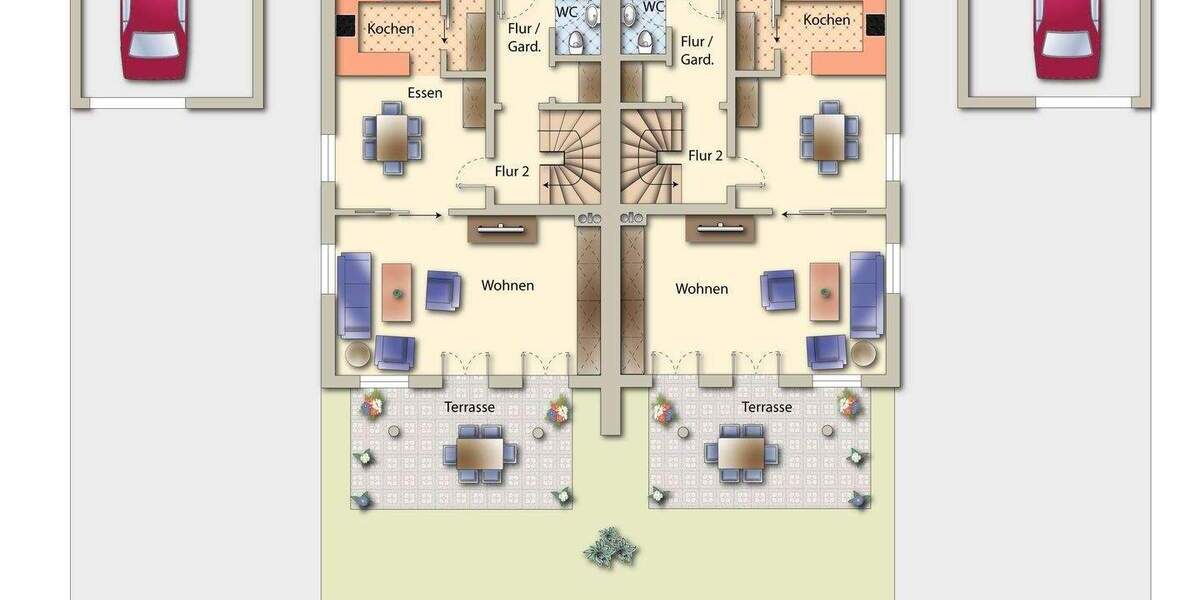 Doppelhaushälfte Schrobenhausen Sandizell - 4 Zimmer, 125 m&sup2;, 1.270&euro; | Angebot:25896366