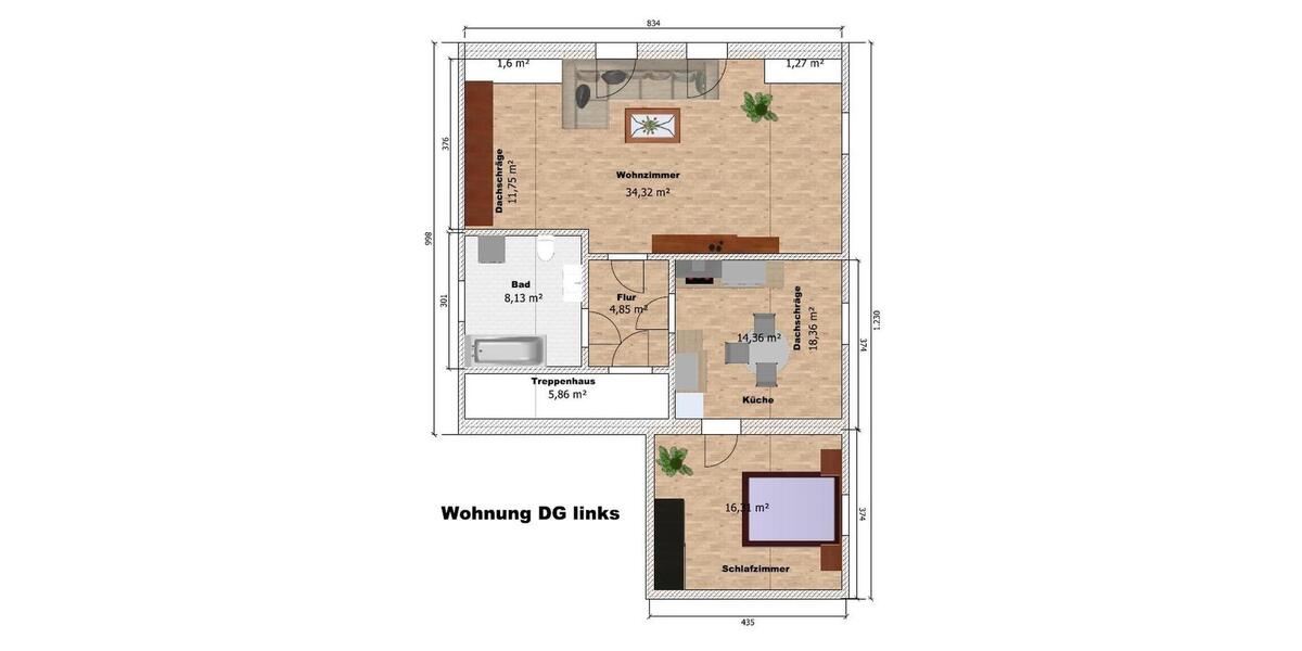 Etagenwohnung Grünhain-Beierfeld Beierfeld - 2 Zimmer, 60 m&sup2;, 330&euro; | Angebot:25367877