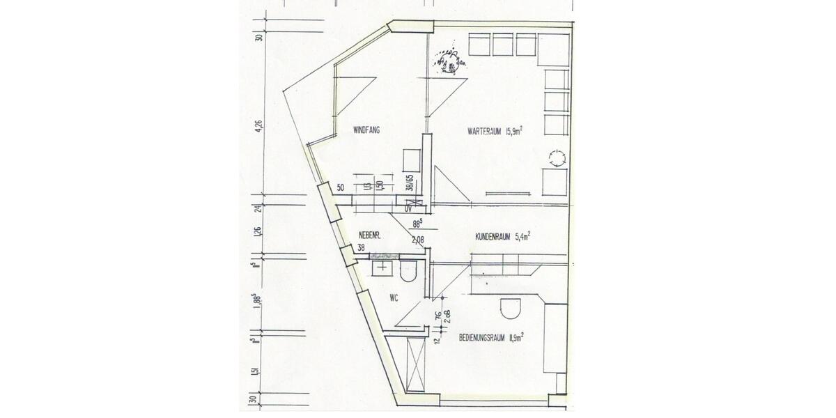 Geschäftsräume ehemalige Sparkassen-Filiale Mayen Kürrenberg 2 zimmer