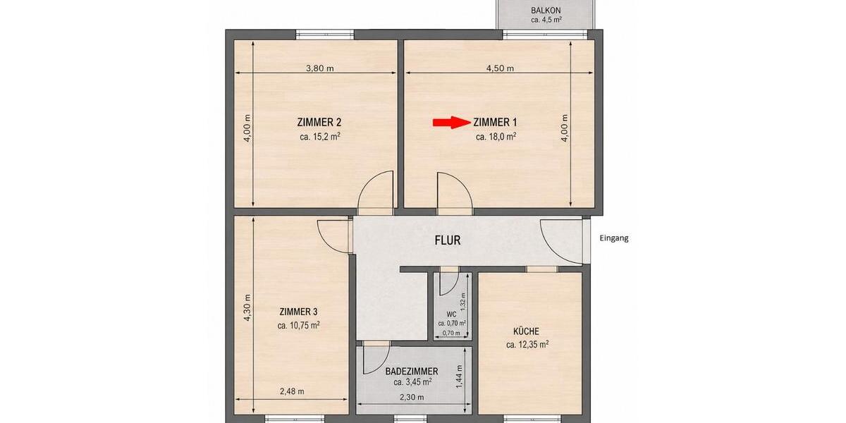 Wohnen auf Zeit Crailsheim - 1 Zimmer, 18 m&sup2;, 590&euro; | Angebot:26351521