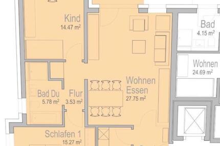 3-Zimmer Wohnung zur Miete zimmer