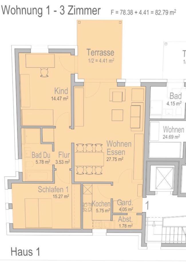 3-Zimmer Wohnung zur Miete zimmer
