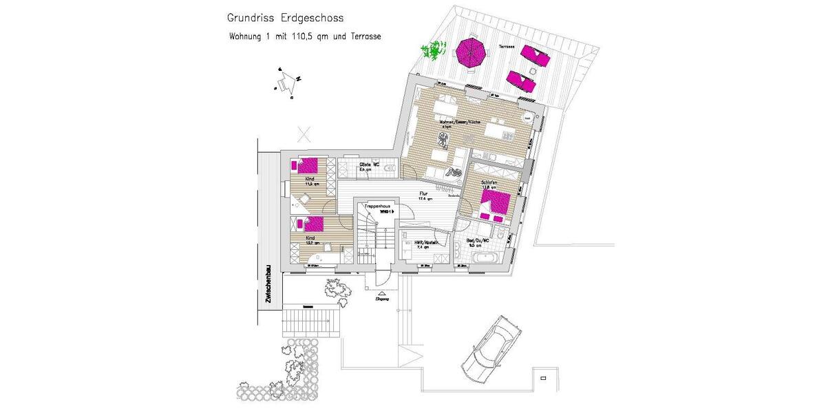 Terrassenwohnung Treuen - 4 Zimmer, 175 m&sup2;, 1.750&euro; | Angebot:25991296