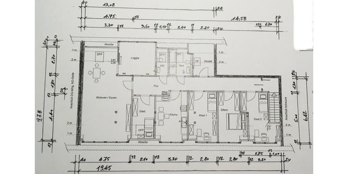 Dachgeschoßwohnung Göttingen Elliehausen / Esebeck - 5 Zimmer, 150 m&sup2;, 1.200&euro; | Angebot:26230545