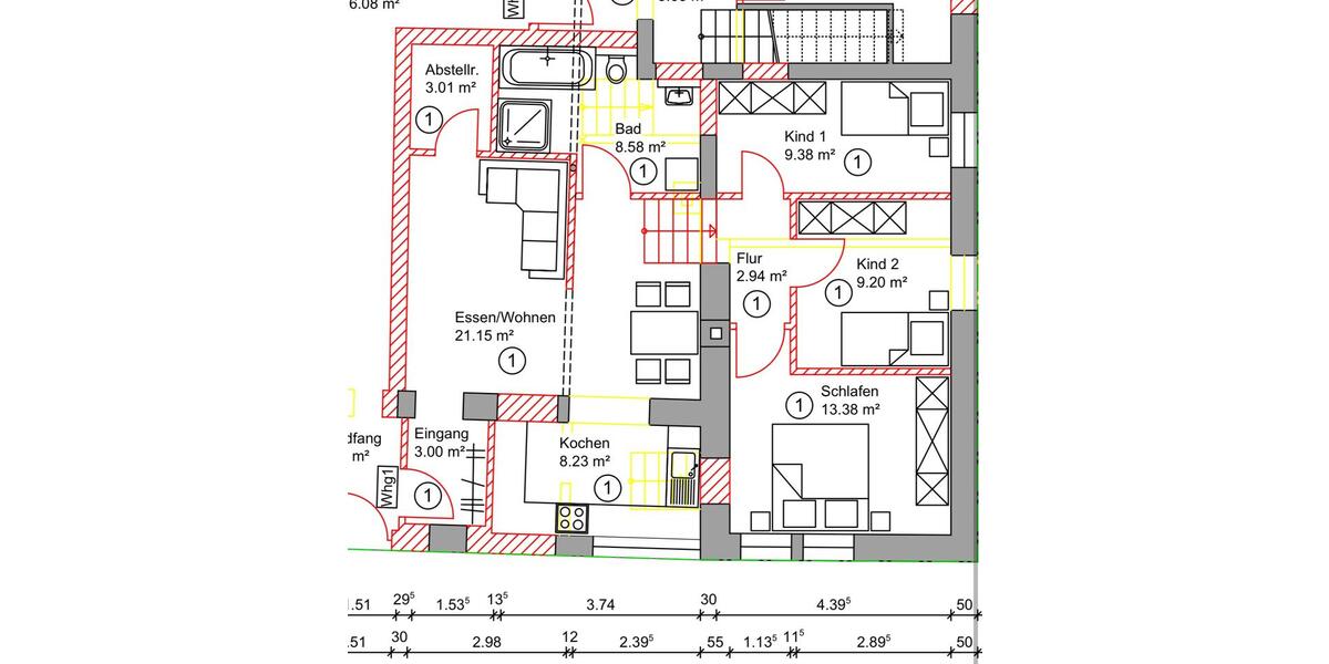 Etagenwohnung Tann - 4 Zimmer, 78 m&sup2;, 1.250&euro; | Angebot:24567308