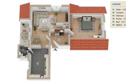 Wohnung Reichelsheim-Beerfurth Beerfurth - 2 Zimmer, 70 m&sup2;, 560&euro; | Angebot:25270678