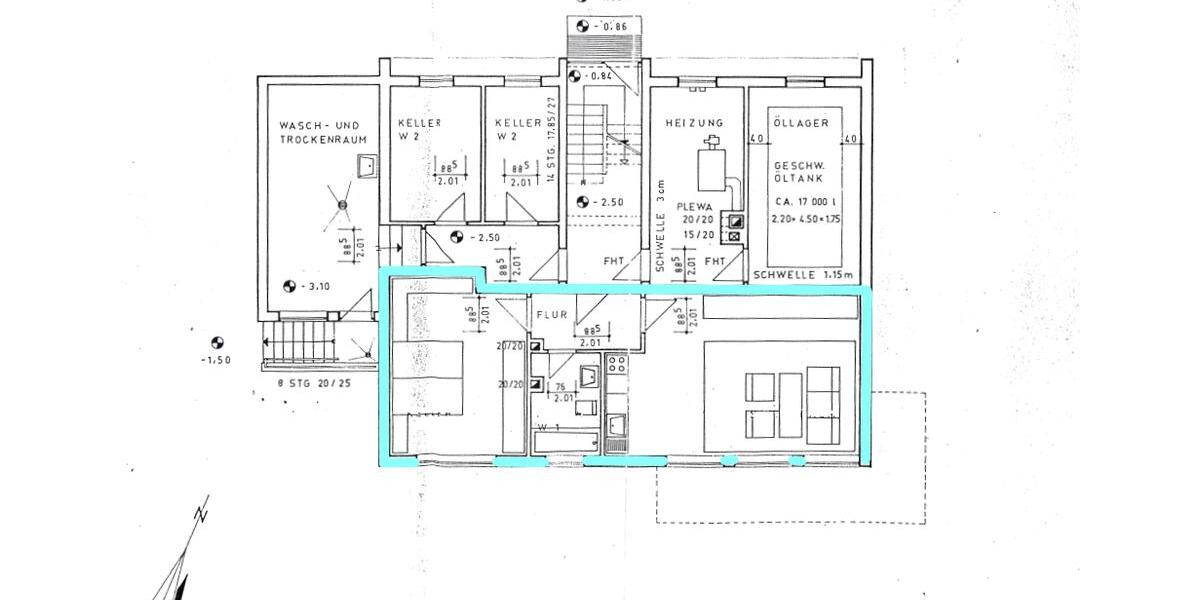 Etagenwohnung Haibach - 2 Zimmer, 58 m&sup2;, 510&euro; | Angebot:24814888