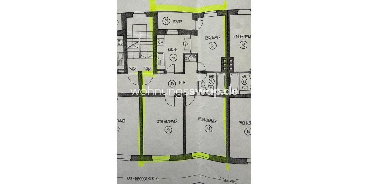 Etagenwohnung München Schwabing-Freimann - 3 Zimmer, 68 m&sup2;, 1.300&euro; | Angebot:26393685