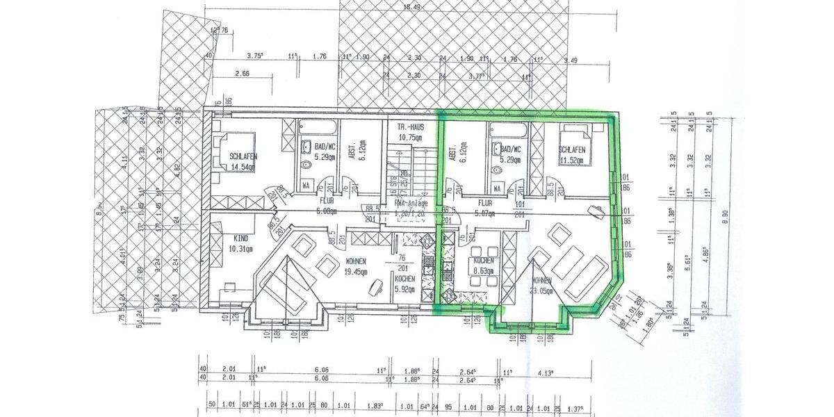 Etagenwohnung Schönebeck (Elbe) - 2 Zimmer, 60 m&sup2;, 360&euro; | Angebot:26300195