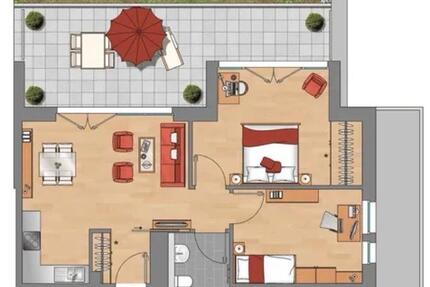 Wohnung Düsseldorf Stadtbezirk 8 - 3 Zimmer, 74 m&sup2;, 1.250&euro; | Angebot:25136932