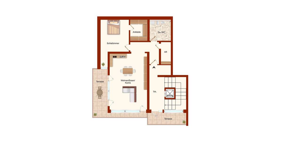 Etagenwohnung Bad Mergentheim Löffelstelzen - 2 Zimmer, 104 m&sup2;, 825&euro; | Angebot:26204362