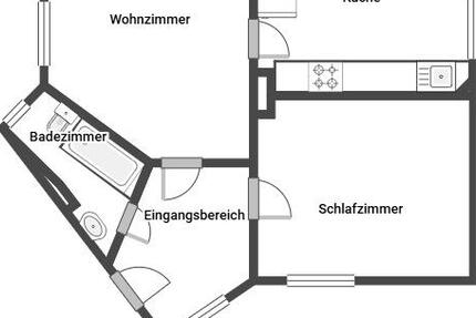 2-Zimmer-Wohnung in Bochum Riemke 2 zimmer