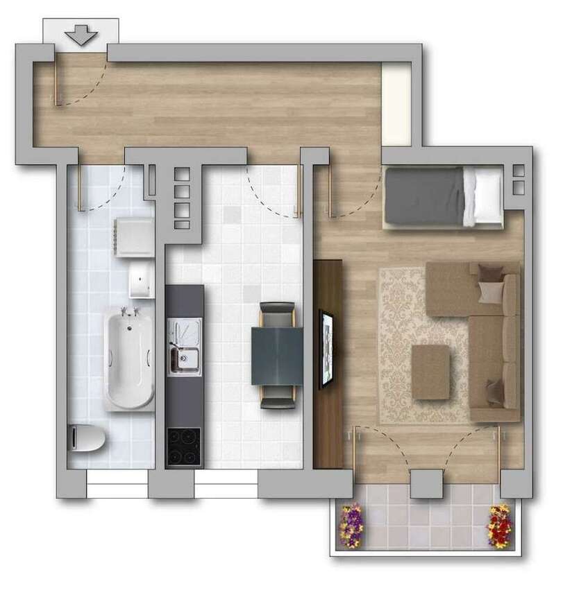 Wohnung zum Mieten in Merseburg 279 € 42.8 m²