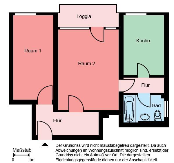2-Zimmer-Wohnung in Iserlohn Hombruch zimmer