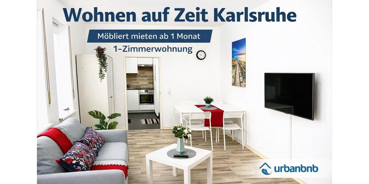 Wohnen auf Zeit Karlsruhe Mühlburg - 1 Zimmer, 34 m&sup2;, 1.100&euro; | Angebot:26213611