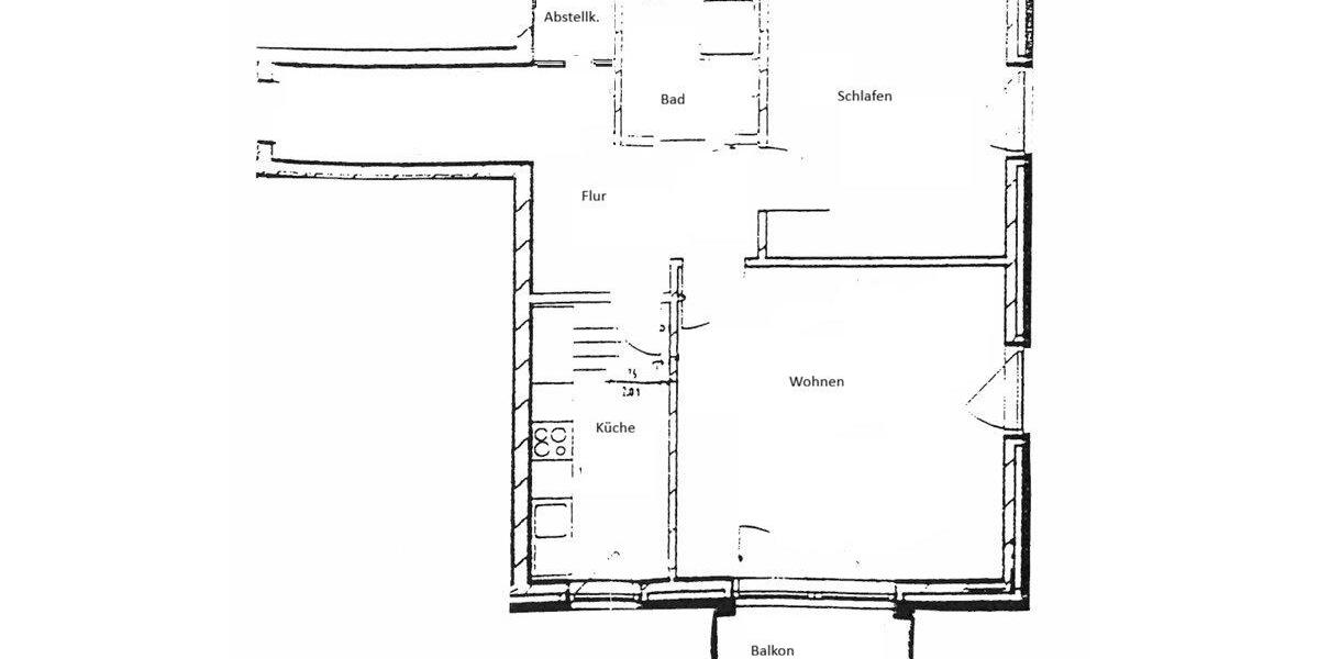 Etagenwohnung Parchim - 2 Zimmer, 62 m&sup2;, 549&euro; | Angebot:26295573