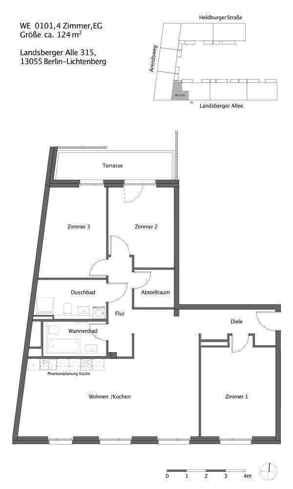 Wohnung zum Mieten in Berlin 1.743 € 124.5 m²